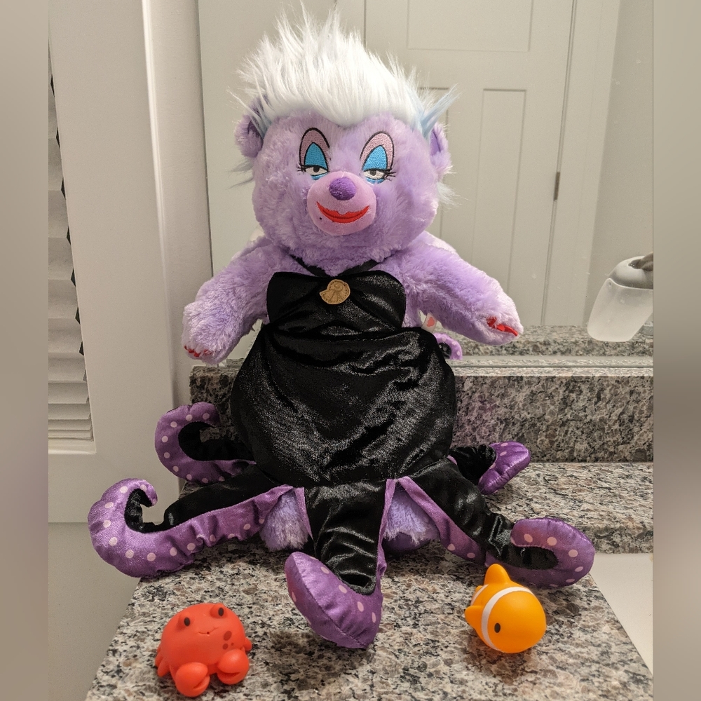 Build a Bear Disney Ursula plush with octopus dress